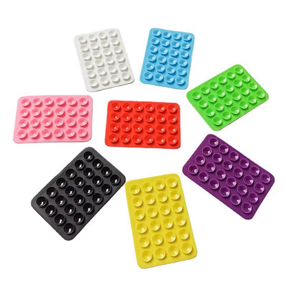 Silicone Suction Pad for Mobile Phone Fixture Suction Cup Backed Adhesive Silicone Rubber Sucker Pad for Fixed Pad