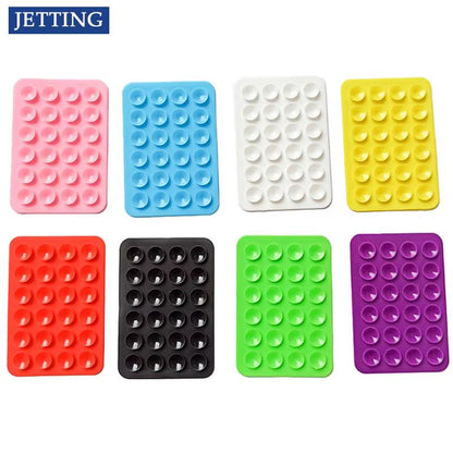 Silicone Suction Pad for Mobile Phone Fixture Suction Cup Backed Adhesive Silicone Rubber Sucker Pad for Fixed Pad