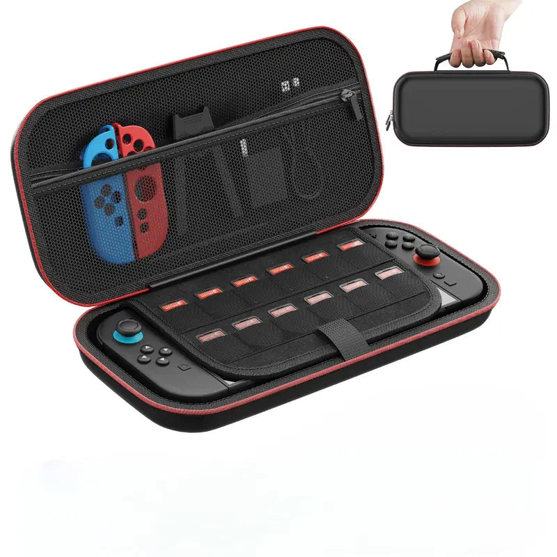 Premium Hard Shell Carrying Case for Nintendo Switch 2 (2025) – Large Capacity, Portable Travel Bag with 12 Game Slots, Screen Protector & Waterproof EVA Material