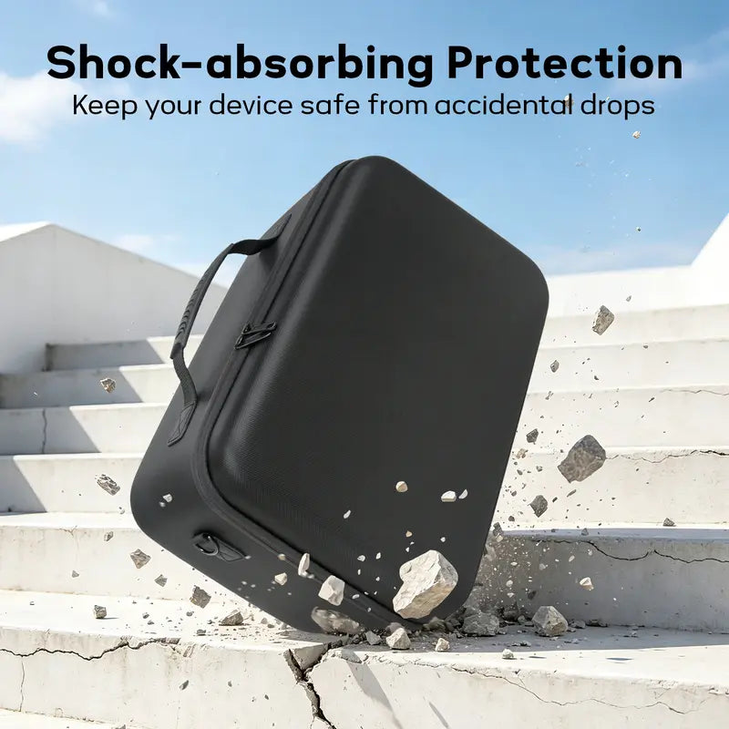 Xbox Series X Protective Hard EVA Rigid Shell Secure Carry Bag - Durable Travel Accessory, Waterproof, Shockproof, Dustproof, Lightweight, High-Capacity Luggage with Zipper for Console, Controller, Headset, Games, Cables, Father’S Day Gamer Gift