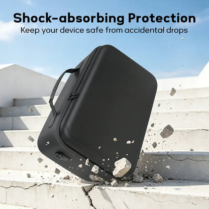 Xbox Series X Protective Hard EVA Rigid Shell Secure Carry Bag - Durable Travel Accessory, Waterproof, Shockproof, Dustproof, Lightweight, High-Capacity Luggage with Zipper for Console, Controller, Headset, Games, Cables, Father’S Day Gamer Gift