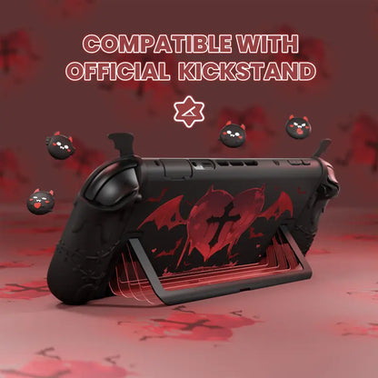 Playvital [For Nintendo Switch 2(2025 Version) ] Gothic Imp Series & Cute Demon Series Protective Case for Nintendo Switch 2, Kawaii Dockable Hard Case Shell for Switch 2 with Thumb Grips & Sticker - Black