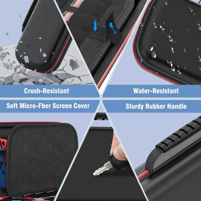 Premium Hard Shell Carrying Case for Nintendo Switch 2 (2025) – Large Capacity, Portable Travel Bag with 12 Game Slots, Screen Protector & Waterproof EVA Material