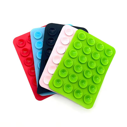 Silicone Suction Pad for Mobile Phone Fixture Suction Cup Backed Adhesive Silicone Rubber Sucker Pad for Fixed Pad
