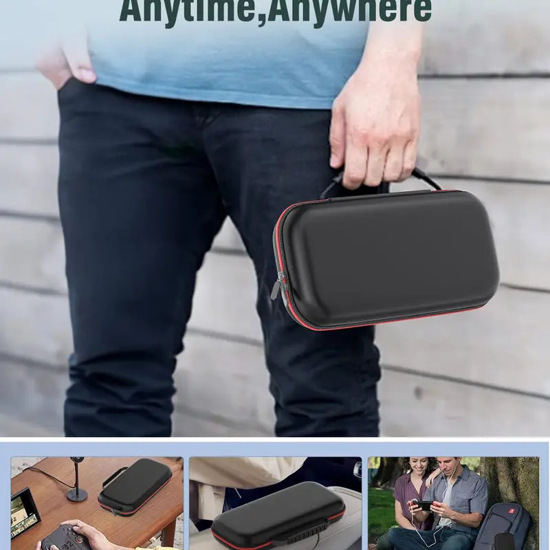Premium Hard Shell Carrying Case for Nintendo Switch 2 (2025) – Large Capacity, Portable Travel Bag with 12 Game Slots, Screen Protector & Waterproof EVA Material